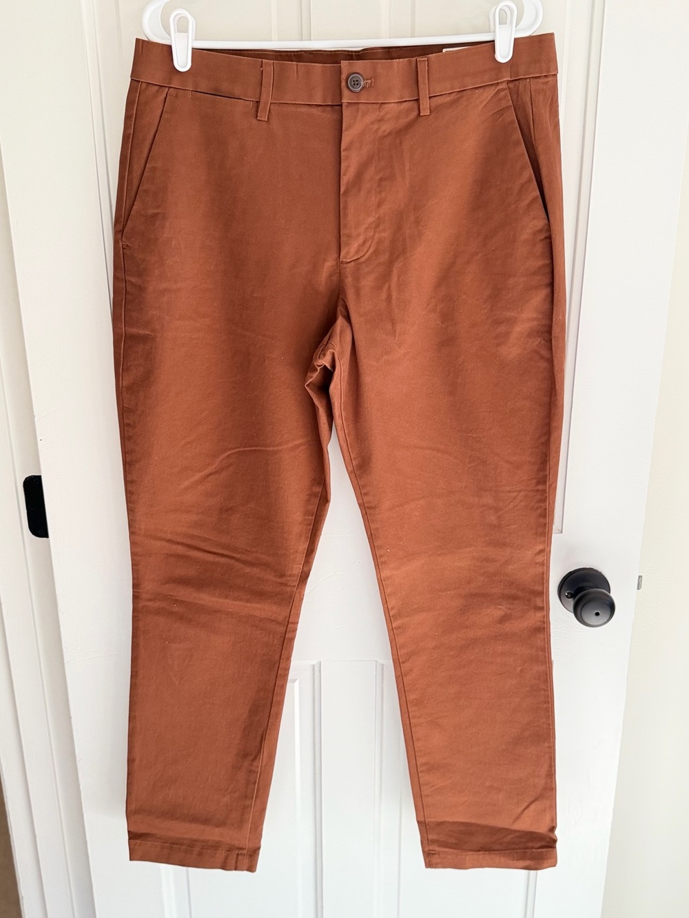 GAP Slim Fit Brown Stretch Chino Pants Men’s 34x30 Cotton Business Casual